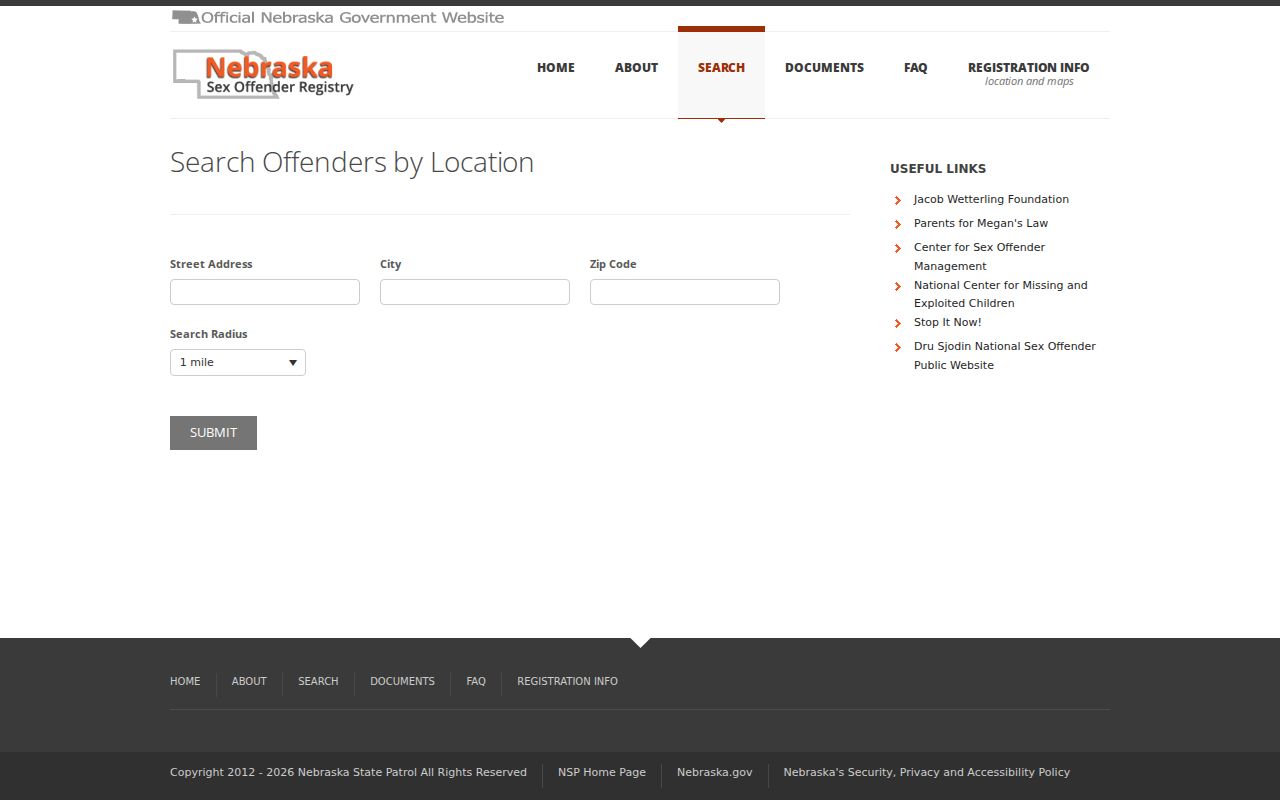 Greeley County sex offender search address radius tool